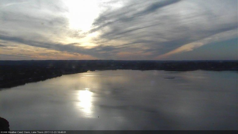 Lake Travis webcam, December 23, 2017 4:00 PM CT