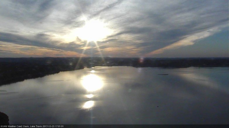 Lake Travis webcam, December 23, 2017 4:15 PM CT