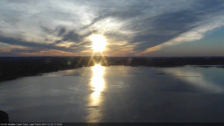 Lake Travis webcam, December 23, 2017 4:20 PM CT