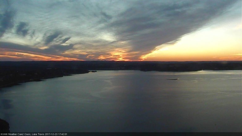 Lake Travis webcam, December 23, 2017 4:45 PM CT