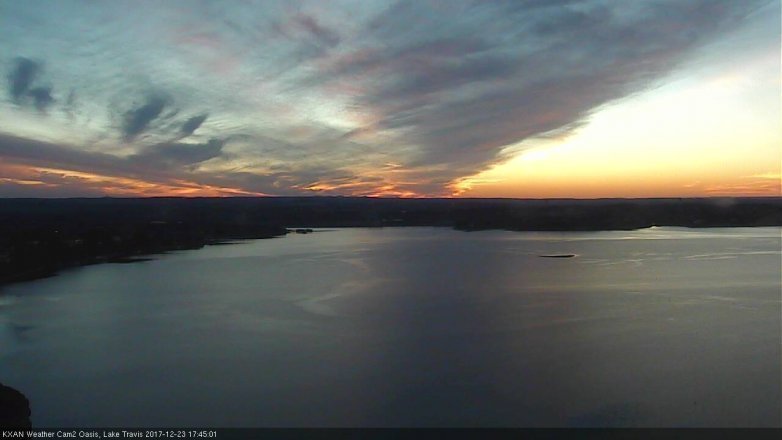 Lake Travis webcam, December 23, 2017 4:50 PM CT