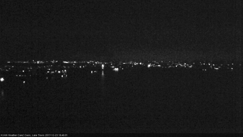 Lake Travis webcam, December 23, 2017 6:10 PM CT