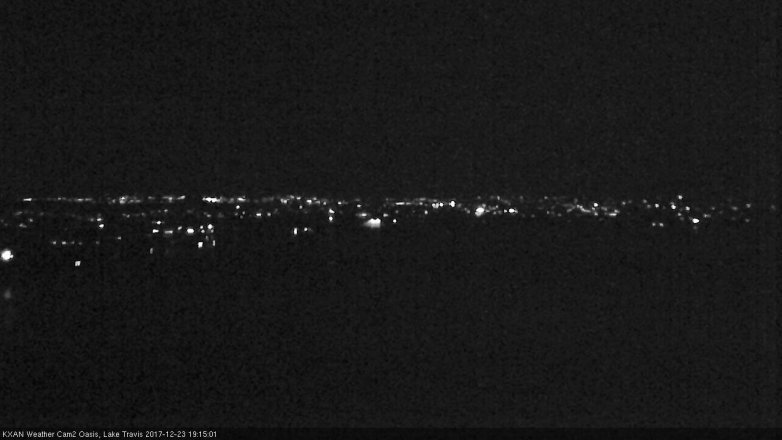 Lake Travis webcam, December 23, 2017 6:35 PM CT