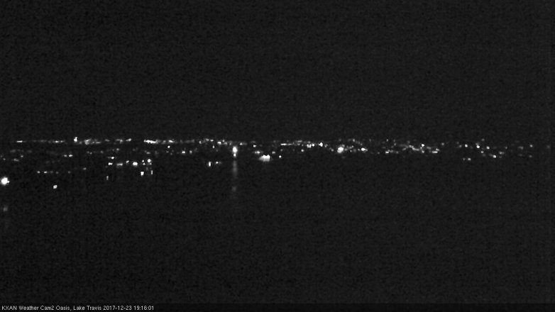 Lake Travis webcam, December 23, 2017 6:40 PM CT