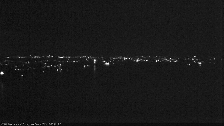 Lake Travis webcam, December 23, 2017 6:55 PM CT