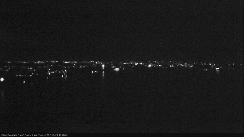 Lake Travis webcam, December 23, 2017 7:05 PM CT