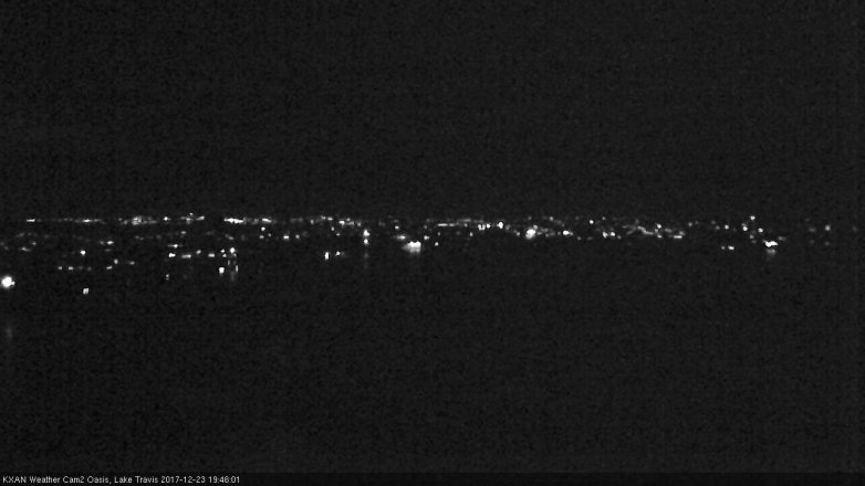 Lake Travis webcam, December 23, 2017 7:10 PM CT
