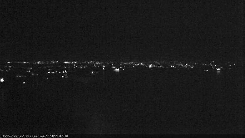 Lake Travis webcam, December 23, 2017 7:25 PM CT