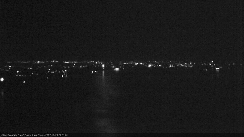 Lake Travis webcam, December 23, 2017 7:40 PM CT