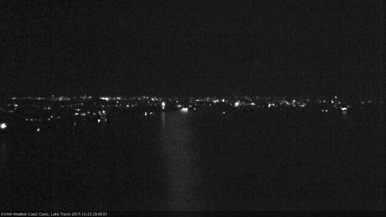 Lake Travis webcam, December 23, 2017 7:55 PM CT