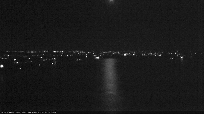 Lake Travis webcam, December 23, 2017 8:15 PM CT