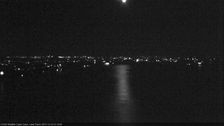 Lake Travis webcam, December 23, 2017 8:35 PM CT