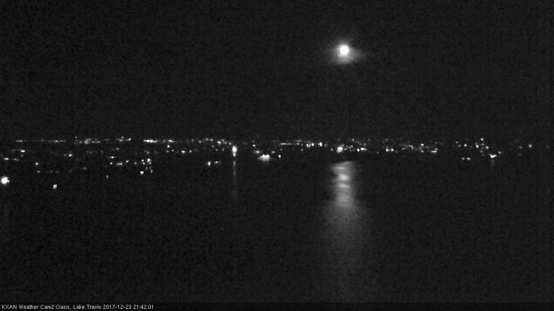 Lake Travis webcam, December 23, 2017 8:50 PM CT