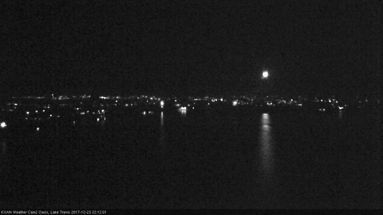 Lake Travis webcam, December 23, 2017 9:15 PM CT