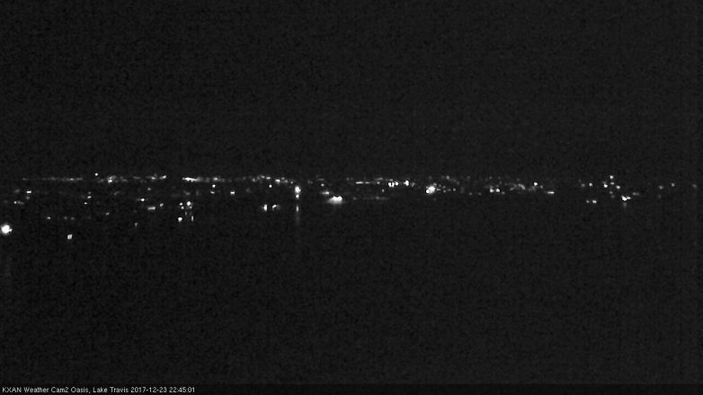 Lake Travis webcam, December 23, 2017 9:55 PM CT