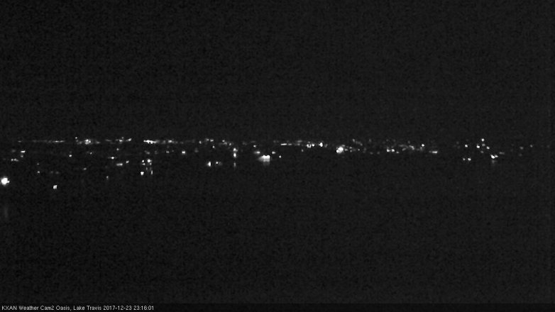 Lake Travis webcam, December 23, 2017 10:25 PM CT