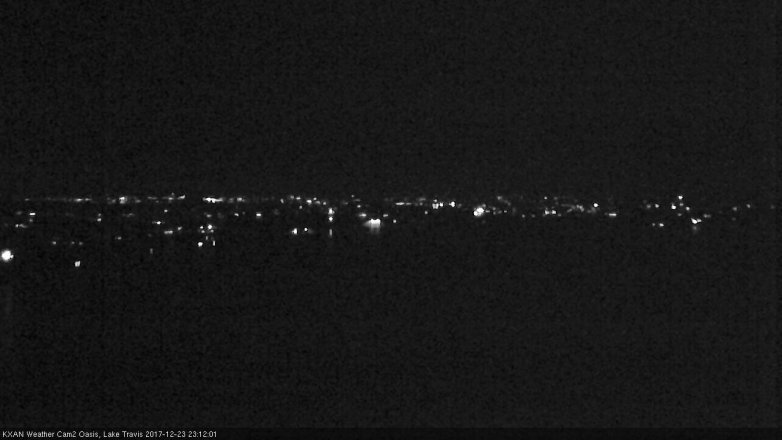 Lake Travis webcam, December 23, 2017 10:35 PM CT