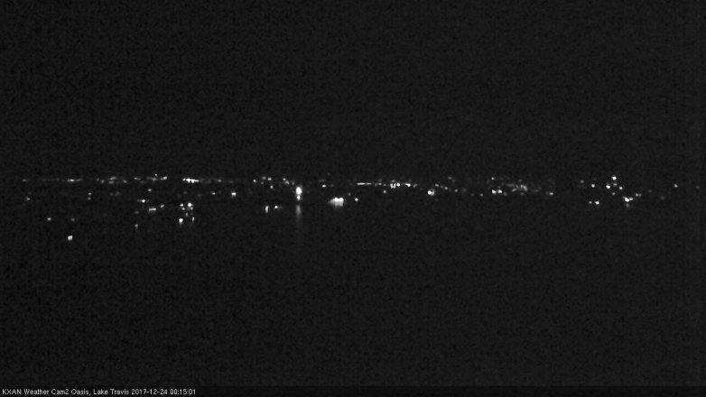 Lake Travis webcam, December 23, 2017 11:30 PM CT