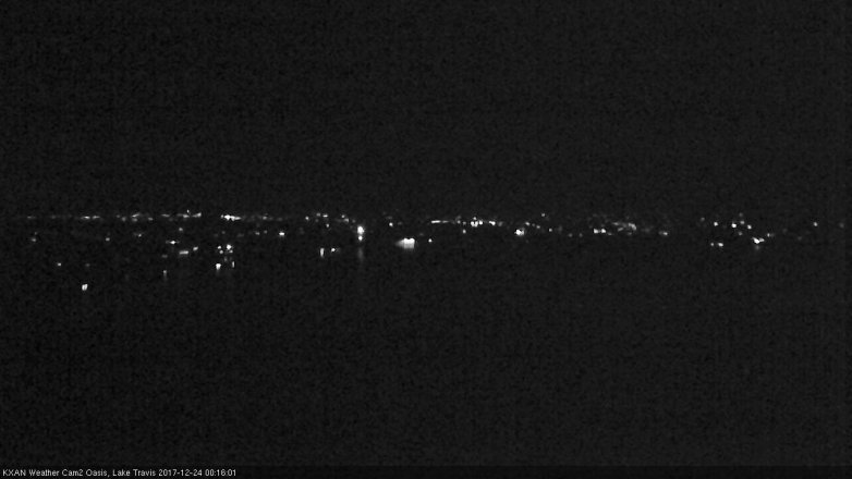 Lake Travis webcam, December 23, 2017 11:35 PM CT