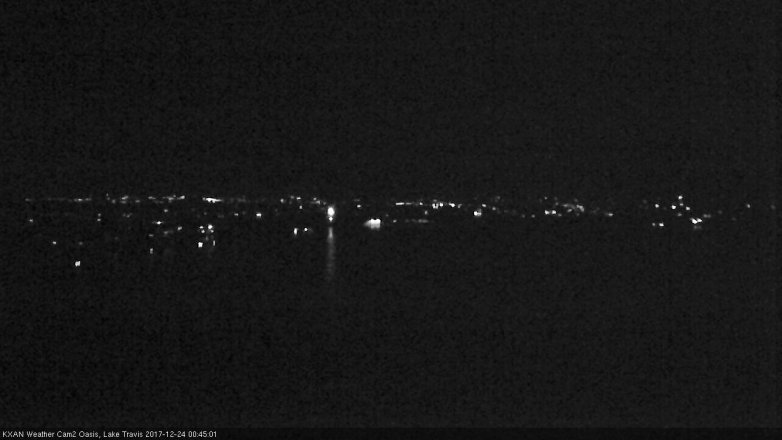 Lake Travis webcam, December 23, 2017 11:50 PM CT