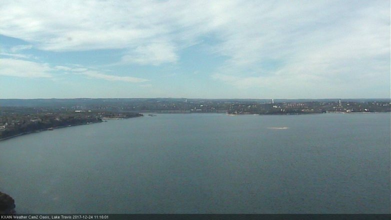 Lake Travis webcam, December 24, 2017 10:20 AM CT