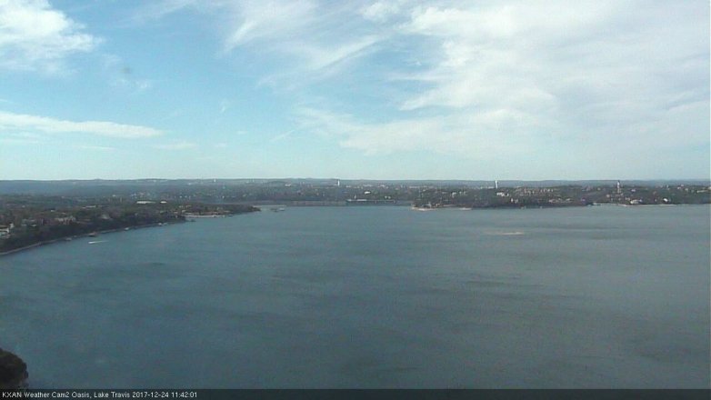 Lake Travis webcam, December 24, 2017 10:50 AM CT