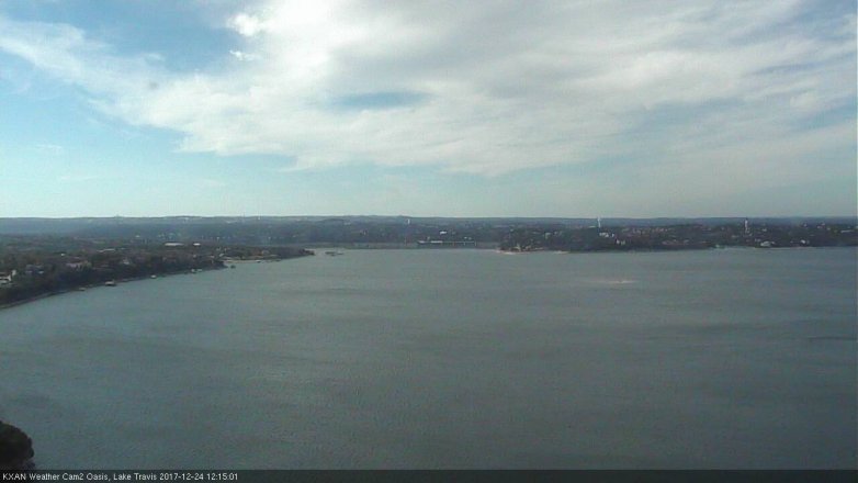 Lake Travis webcam, December 24, 2017 11:45 AM CT