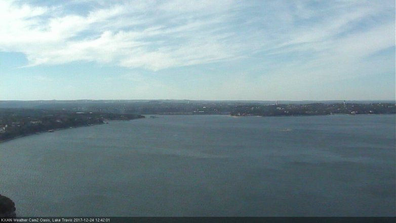 Lake Travis webcam, December 24, 2017 11:50 AM CT