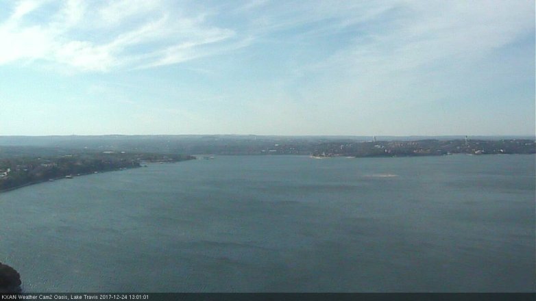 Lake Travis webcam, December 24, 2017 12:10 PM CT