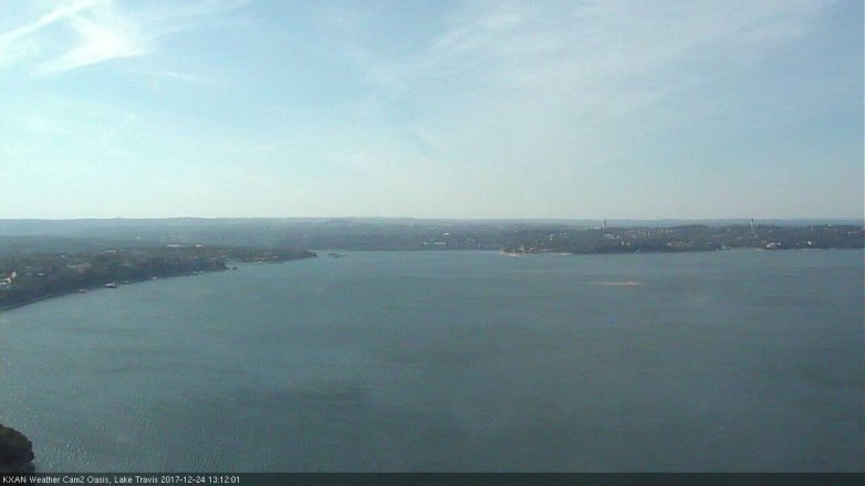 Lake Travis webcam, December 24, 2017 12:25 PM CT