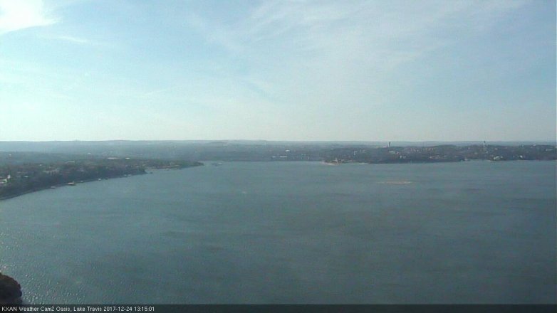 Lake Travis webcam, December 24, 2017 12:30 PM CT