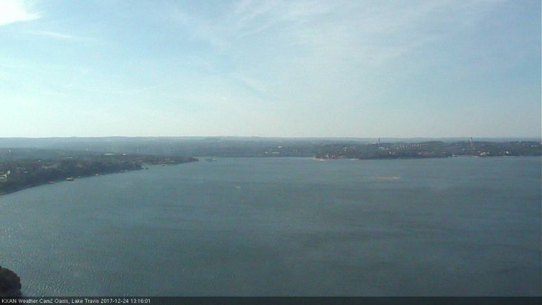 Lake Travis webcam, December 24, 2017 12:35 PM CT
