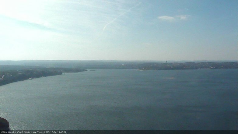 Lake Travis webcam, December 24, 2017 12:55 PM CT
