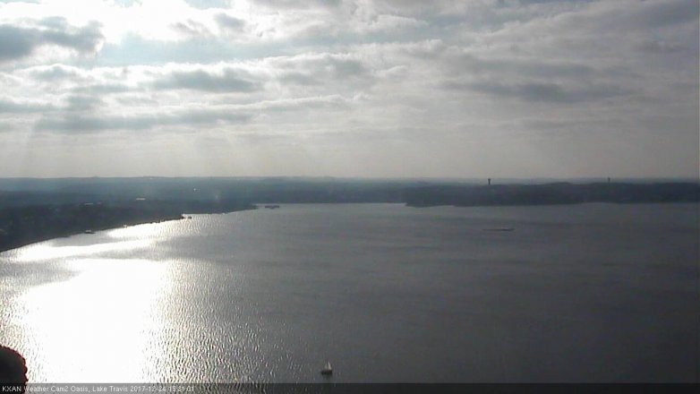 Lake Travis webcam, December 24, 2017 2:55 PM CT