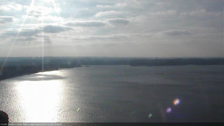 Lake Travis webcam, December 24, 2017 3:00 PM CT