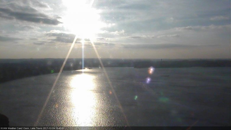 Lake Travis webcam, December 24, 2017 4:05 PM CT