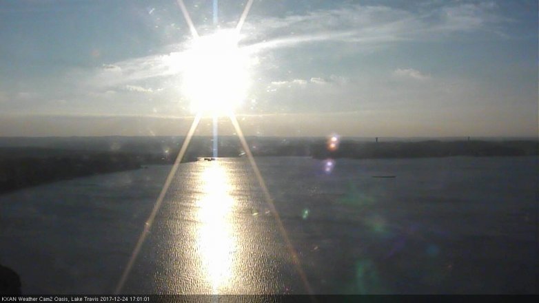 Lake Travis webcam, December 24, 2017 4:25 PM CT