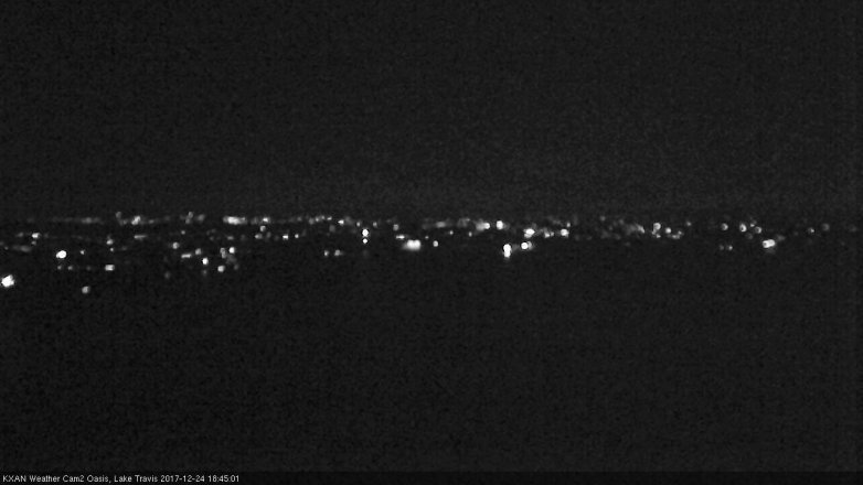 Lake Travis webcam, December 24, 2017 5:50 PM CT