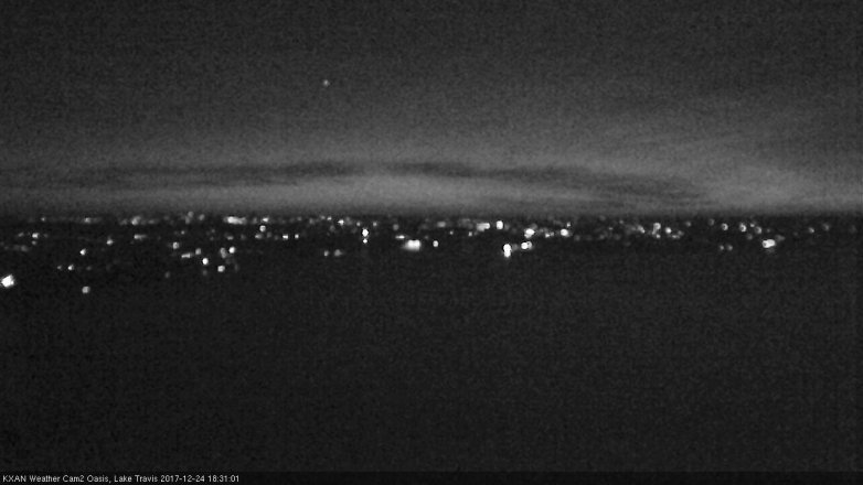 Lake Travis webcam, December 24, 2017 5:55 PM CT