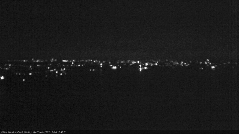Lake Travis webcam, December 24, 2017 6:10 PM CT