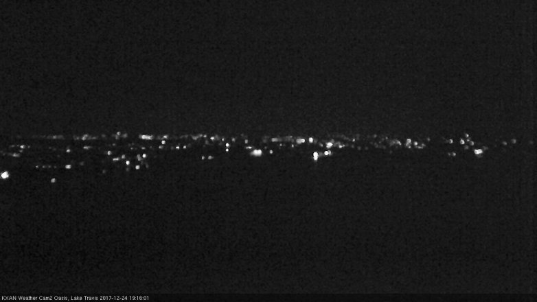 Lake Travis webcam, December 24, 2017 6:20 PM CT