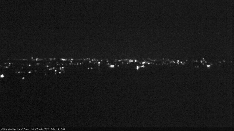 Lake Travis webcam, December 24, 2017 6:35 PM CT