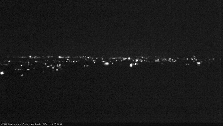 Lake Travis webcam, December 24, 2017 7:15 PM CT