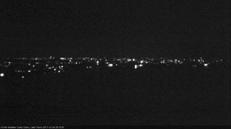 Lake Travis webcam, December 24, 2017 7:35 PM CT