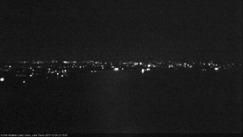 Lake Travis webcam, December 24, 2017 8:35 PM CT