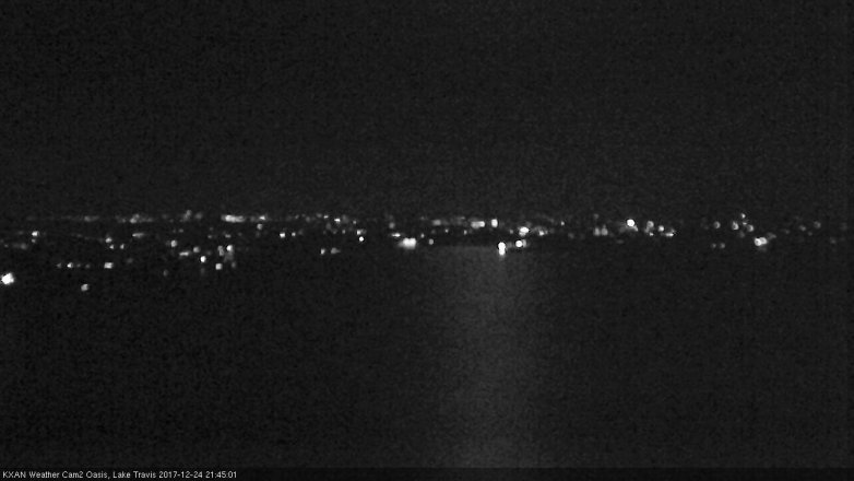 Lake Travis webcam, December 24, 2017 8:50 PM CT