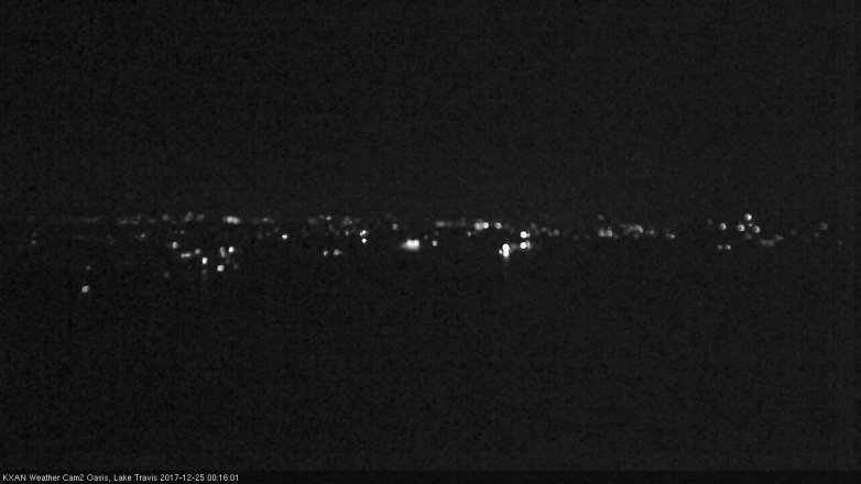 Lake Travis webcam, December 24, 2017 11:35 PM CT