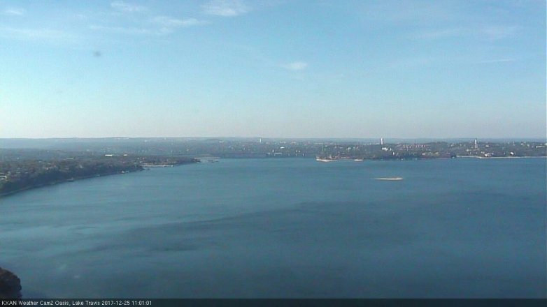 Lake Travis webcam, December 25, 2017 10:05 AM CT