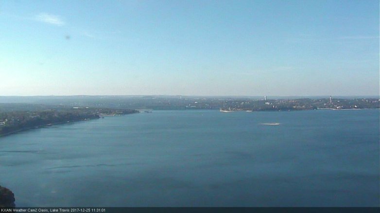 Lake Travis webcam, December 25, 2017 10:45 AM CT