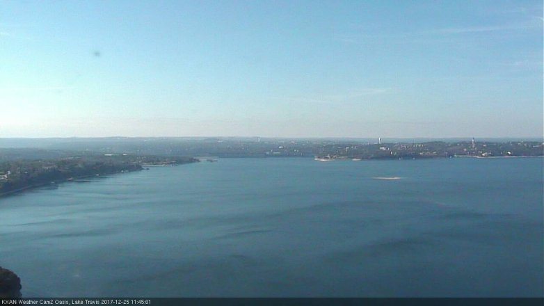 Lake Travis webcam, December 25, 2017 11:15 AM CT